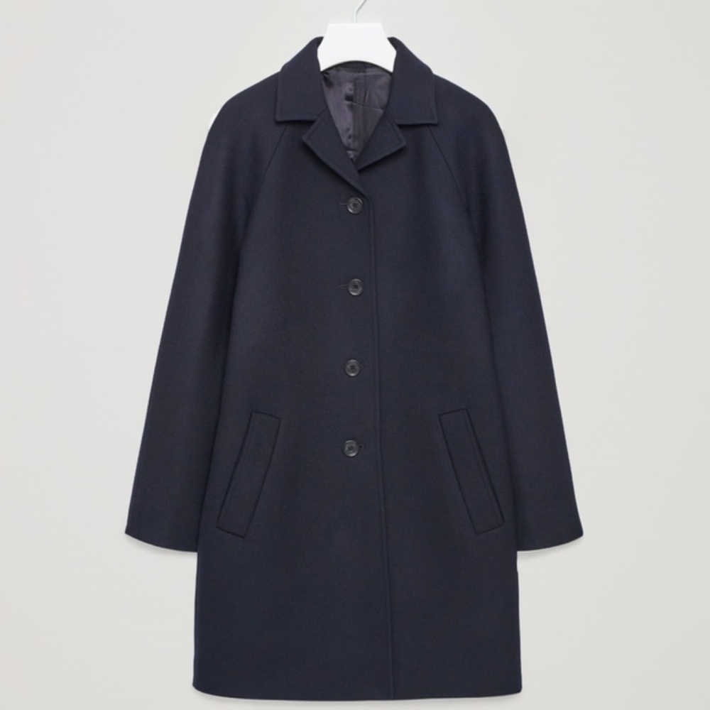 COS Navy Pea Coat